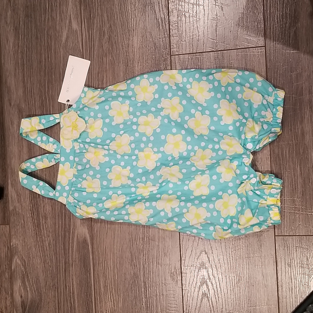 Pumpkin Patch infant sz 6-12m    Girls Botanical Dreams one piece jumpsuit